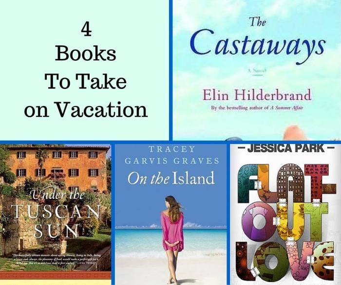 bookfan mary 4 books to take on vacation image